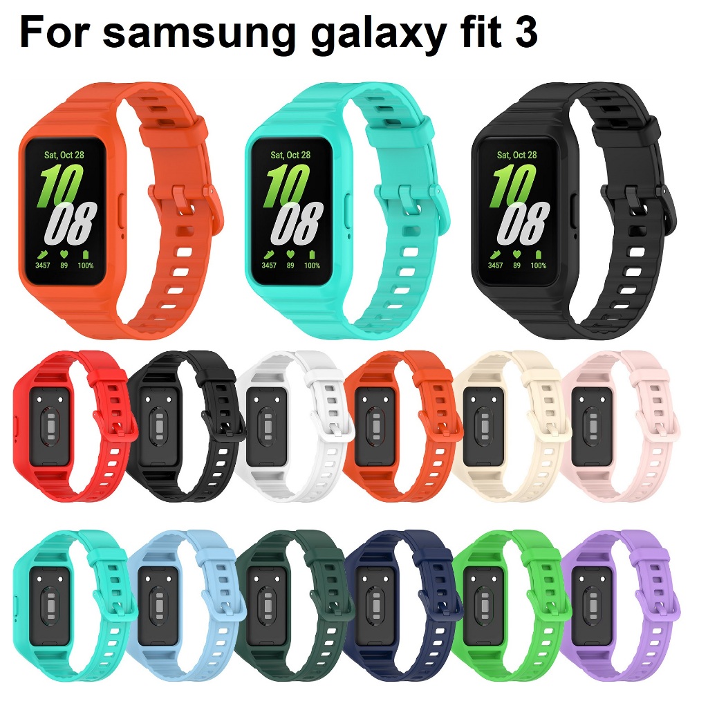 สายนาฬิกาข้อมือซิลิโคน แบบนิ่ม สําหรับ Samsung Galaxy Fit3 Fit3 Fit3