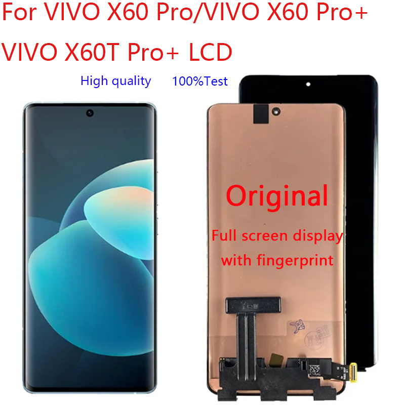 อะไหล่หน้าจอสัมผัสดิจิทัล LCD แบบเปลี่ยน สําหรับ VIVO X60 Pro(V2046) VIVO X60 Pro+(V2056A, V2047) VI