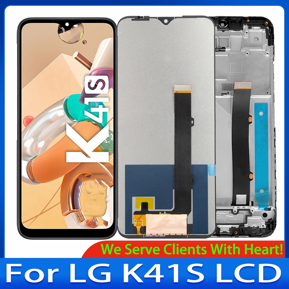 6.55 "IPS LCD สําหรับ LG K41s จอแสดงผล LCD หน้าจอสัมผัสพร้อมกรอบ Assembly Digitizer เปลี่ยนซ่อมสําหร