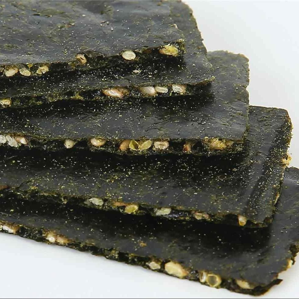 สาหร่ายทอด ผสมงาขาว ทอดใหม่ทุกวัน สาหร่ายทอดกรอบ สาหร่ายอบกรอบ - รูปที่ 6