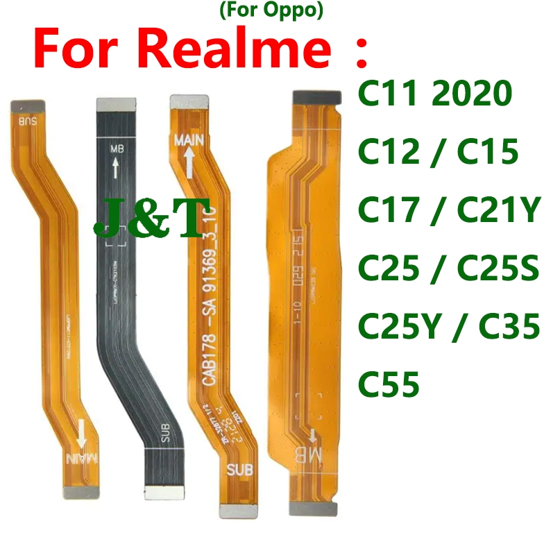 เมนบอร์ดเชื่อมต่อหน้าจอ LCD สําหรับ Realme C21Y C35 C11 2020 C12 C15 C17 C25 C25S C55