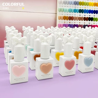 【พร้อมส่ง】58สี ฟรีชาร์ตสี เบส ท๊อป 15ml. Sansu 3.0 รุ่น MACARON ฝาโบว์ สีเจล ยกเซต เซตสีเจล สีแฟลชสีเจล