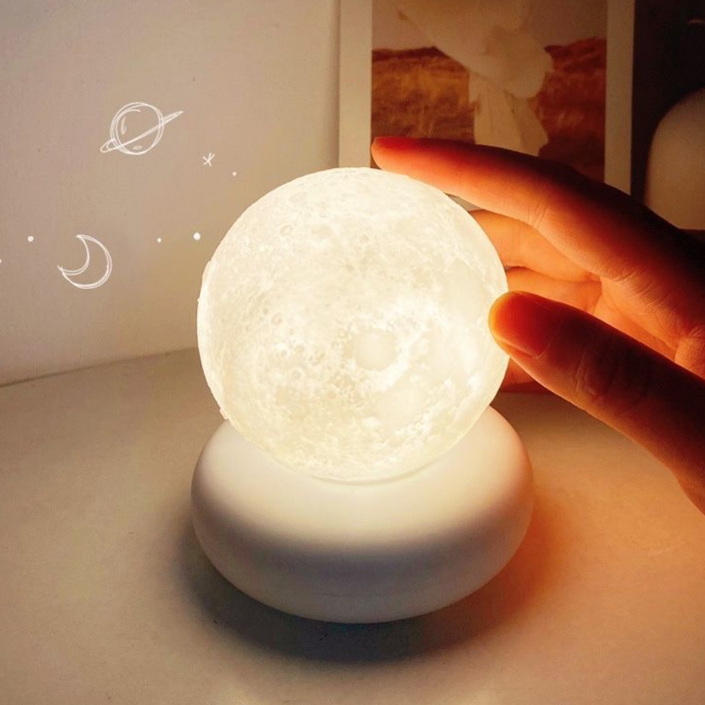 [EPAY] โคมไฟกลางคืน รูปดวงจันทร์ ปรับความสว่างได้ ใช้แบตเตอรี่ในตัว สําหรับให้อาหารเด็กทารก