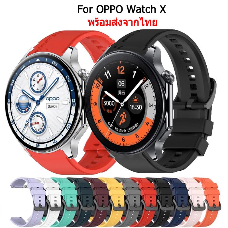 สายนาฬิกาข้อมือซิลิโคน สําหรับ oppo watch x Watch Color