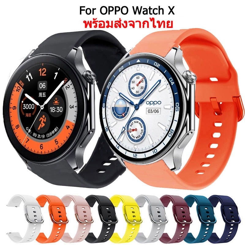 สายนาฬิกาข้อมือซิลิโคน แบบนิ่ม สําหรับ oppo Watch x oppo x