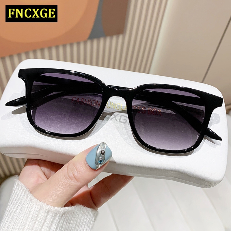 Fncxge แว่นตากันแดด สายตาสั้น ป้องกันรังสียูวี 400 -100~-400 สไตล์เกาหลี เรโทร แฟชั่นฤดูร้อน สําหรับผู้ชาย และผู้หญิง