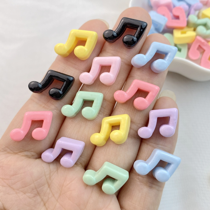 สัญลักษณ์ดนตรี 3D หลากสี สําหรับตกแต่งเล็บ DIY 20 ชิ้น