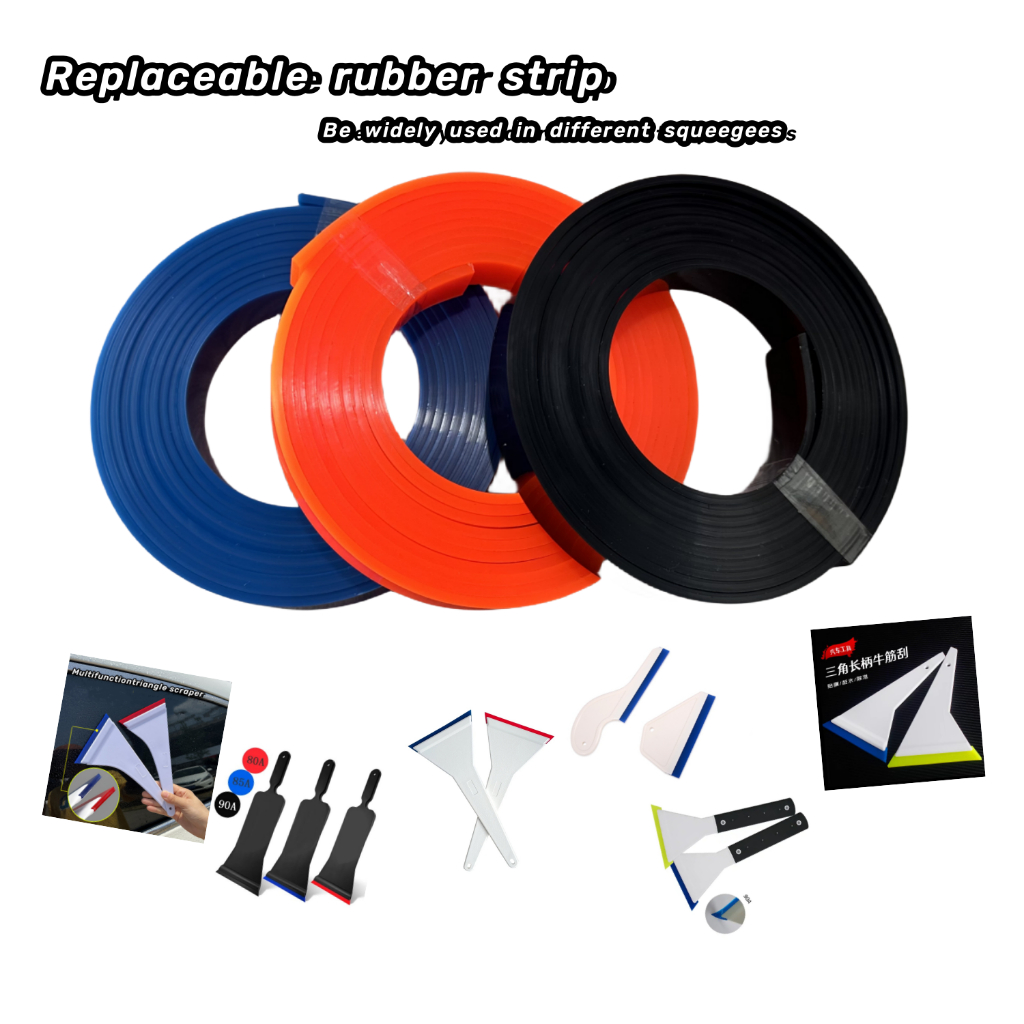 Ktm ม้วนยางไวนิล 300 ซม. 117 นิ้ว แบบเปลี่ยน สําหรับปัดน้ําฝนกระจก หน้าต่าง ฟิล์มคาร์บอนไฟเบอร์