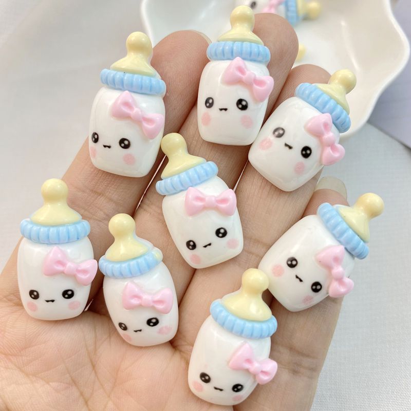 กิ๊บติดผมเรซิ่น ลายการ์ตูนโบว์น่ารัก แฮนด์เมด DIY 10 ชิ้น
