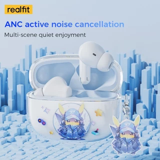 【พร้อมส่งในไทย】Realfit F3 ANC หูฟังบลูทูธ -38dB ตัดเสียงรบกวน พร้อมไมโครโฟน เบสหนัก หูฟัง คุณภาพเสียงดี