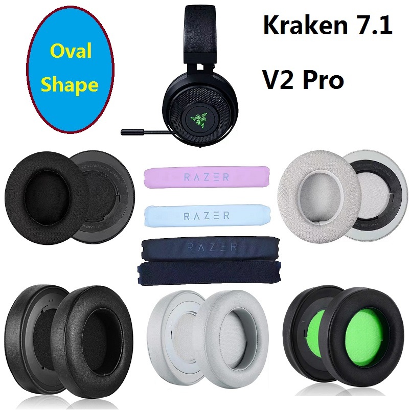 ฟองน้ําหูฟัง แบบเจล ระบายความร้อน สําหรับ Razer Kraken 7.1 V2 PRO Chroma V2 USB