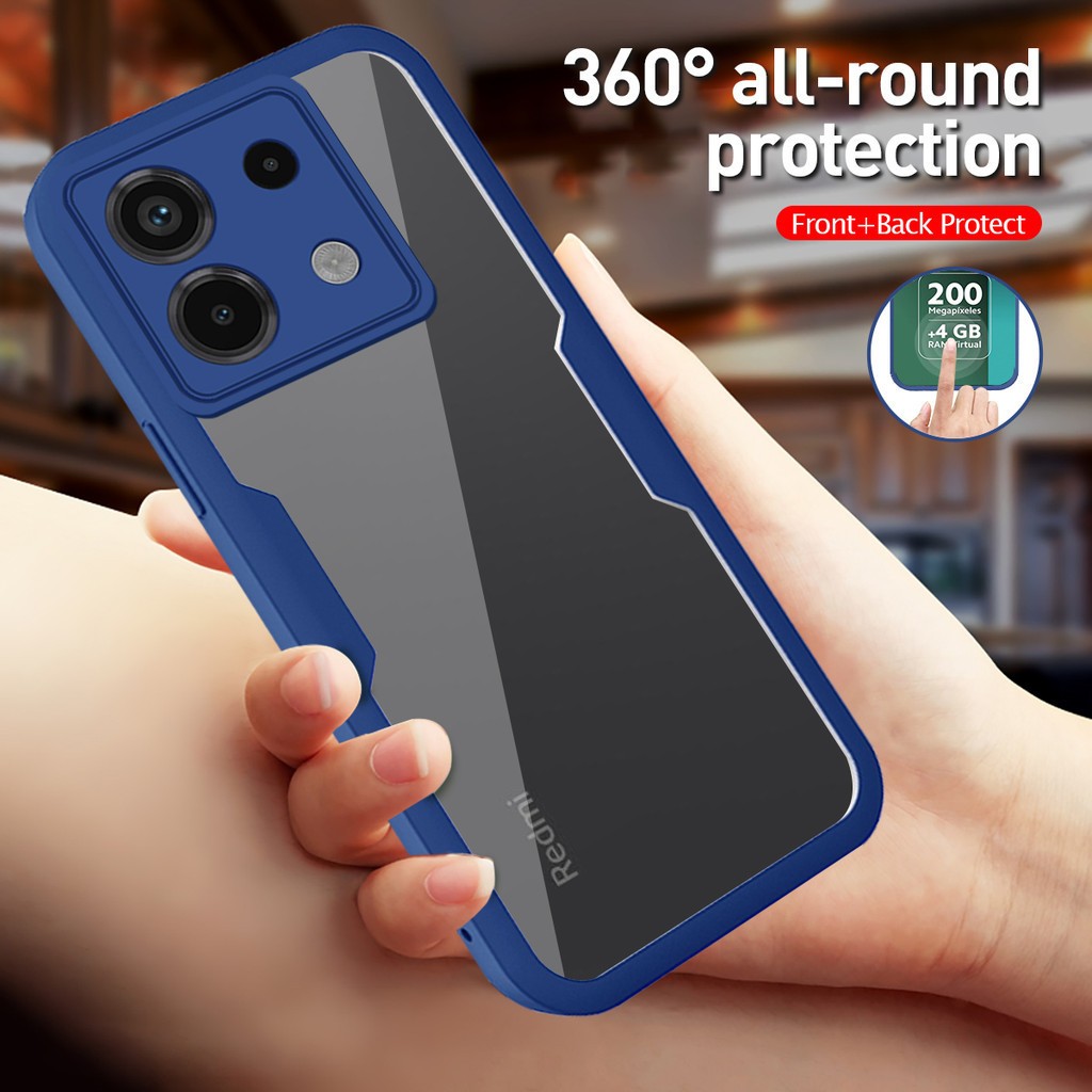 เคสโทรศัพท์มือถือ สําหรับ Redmi Note 13 Pro Plus 5G Case 360° เคสโทรศัพท์มือถือ อะคริลิค ป้องกัน สองด้าน สําหรับ Redmi note 13 Pro+ note 13 Pro note 13 5g note 13 4G