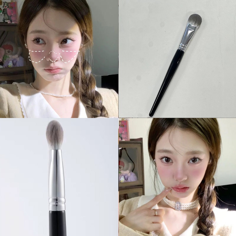 CAPPUVINI Blush แปรงปัดแก้ม ใช้สำหรับแต่งหน้า ขนนุ่มแน่น ไม่ระคายเคืองผิว
