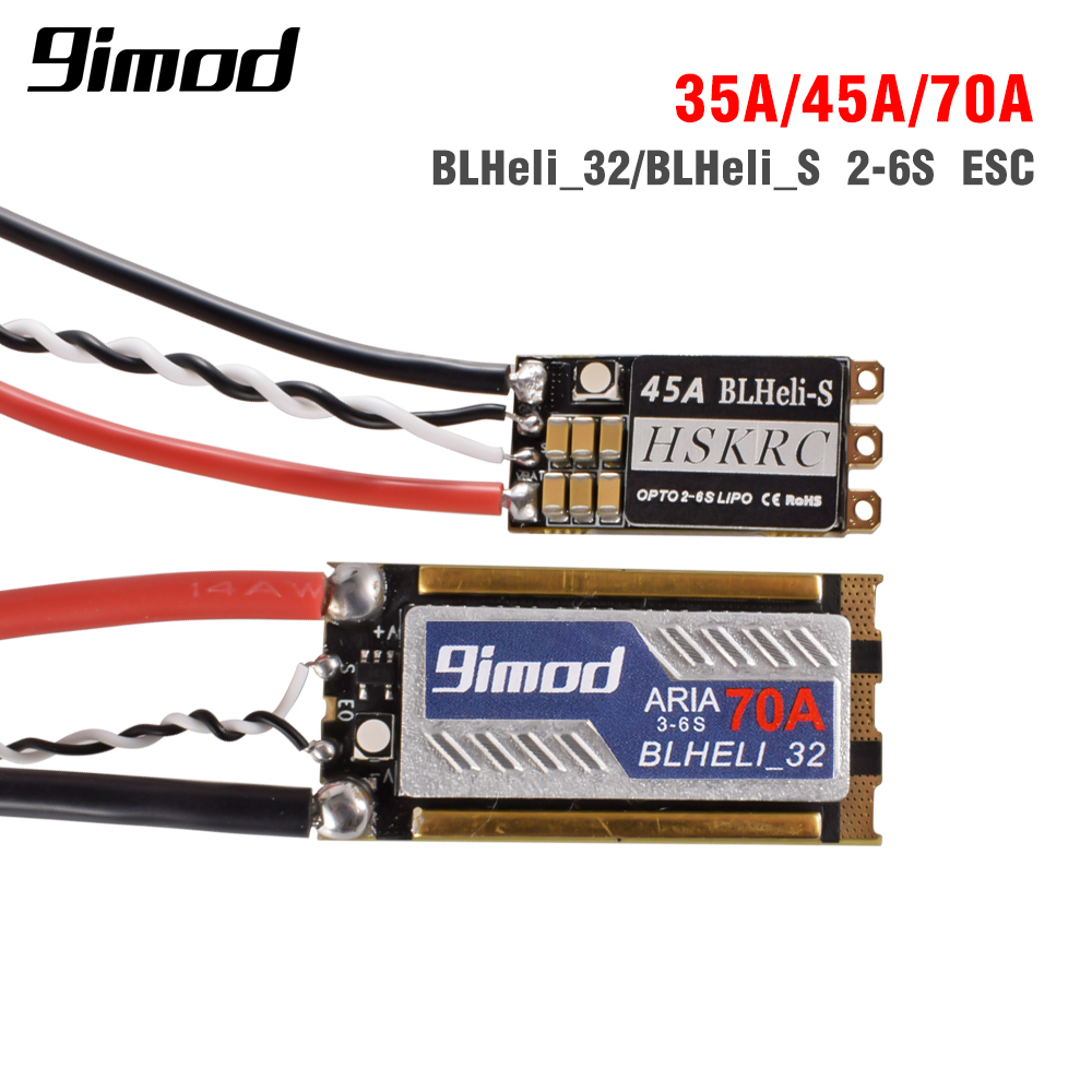 Rc ESC Brushless 70A 3-6S BLheli_32bit Brushless ESC, 35A / 45A BLHeli_S ตัวควบคุมความเร็วอิเล็กทรอน
