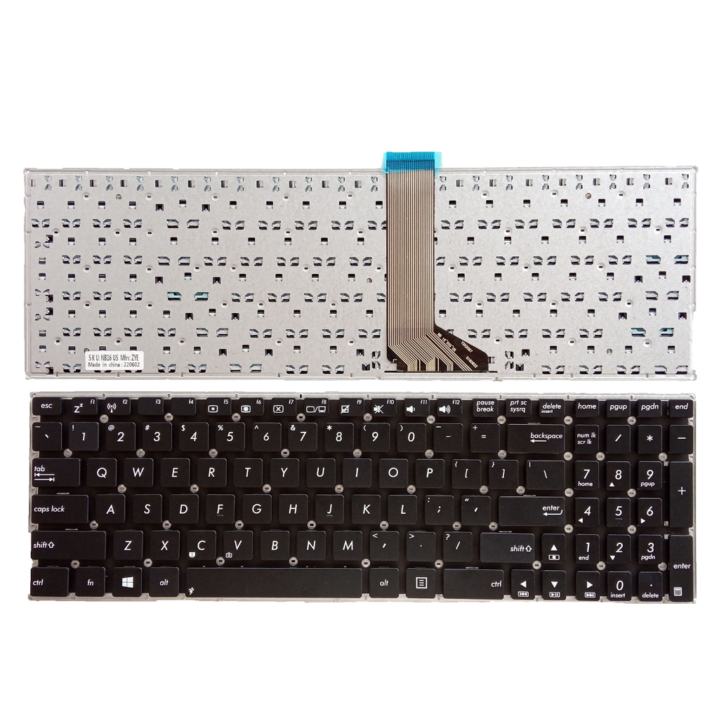 แป้นพิมพ์ภาษาอังกฤษใหม่สําหรับ ASUS X555 X555D X555DA X555DG X555Y X555YA X555YI