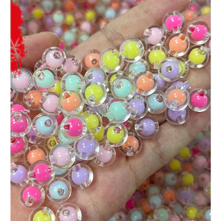 ลูกปัดอะคริลิคใส รูปฟักทอง ลูกอม ผีเสื้อ หลายรูปแบบ DIY