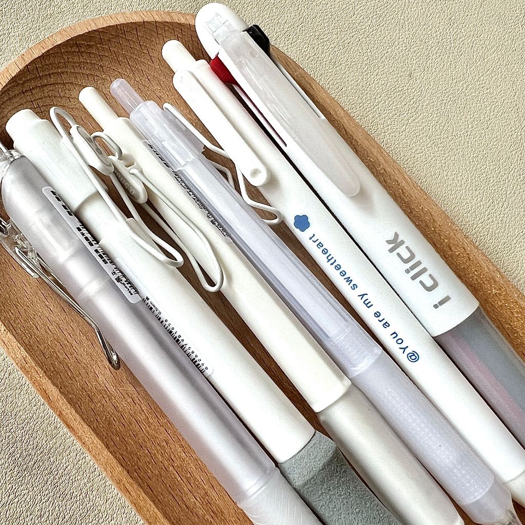 Ohaya Mura White Angel Series ปากกาเจล หัว ST 0.5 มม. สีดํา ไส้ปากกาเปลี่ยนได้