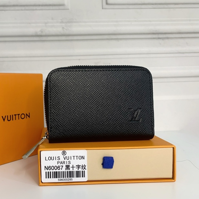 (พร้อมกล่อง) Louis Vuitton กระเป๋าใส่เหรียญ หนังแท้ 100% มีซิป LV