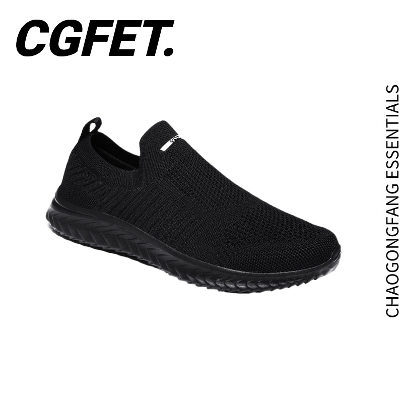 Cgfet ใหม่ รองเท้าผ้าใบลําลอง ระบายอากาศ สีพื้น ขนาดใหญ่ สําหรับผู้ชาย เหมาะกับการวิ่ง