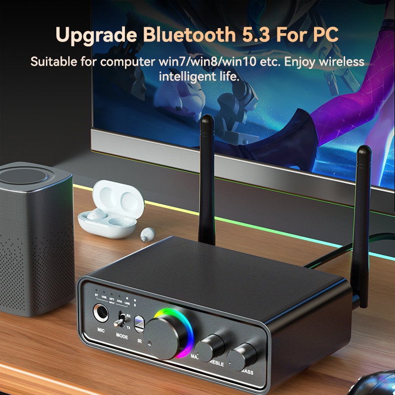 ใหม่ อะแดปเตอร์รับสัญญาณเสียงบลูทูธ 5.3 โมดูลส่งสัญญาณเสียง USB lossless - รูปที่ 6