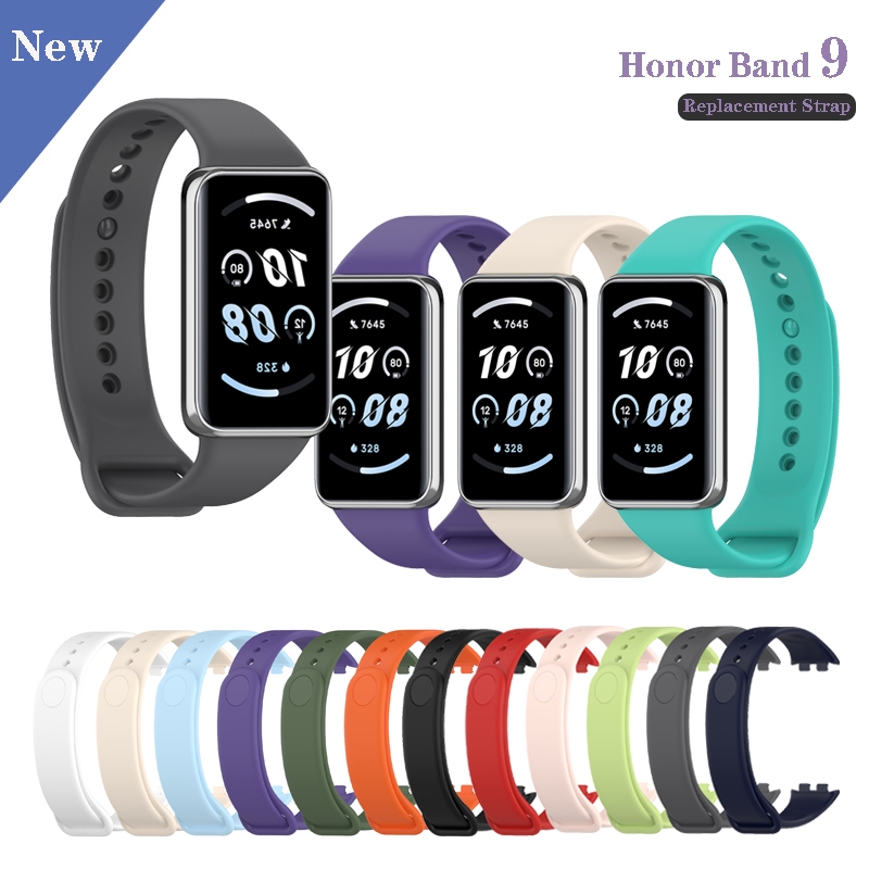 สายนาฬิกาข้อมือซิลิโคน แบบนิ่ม สําหรับ Honor Band 9 Smart Watch Band