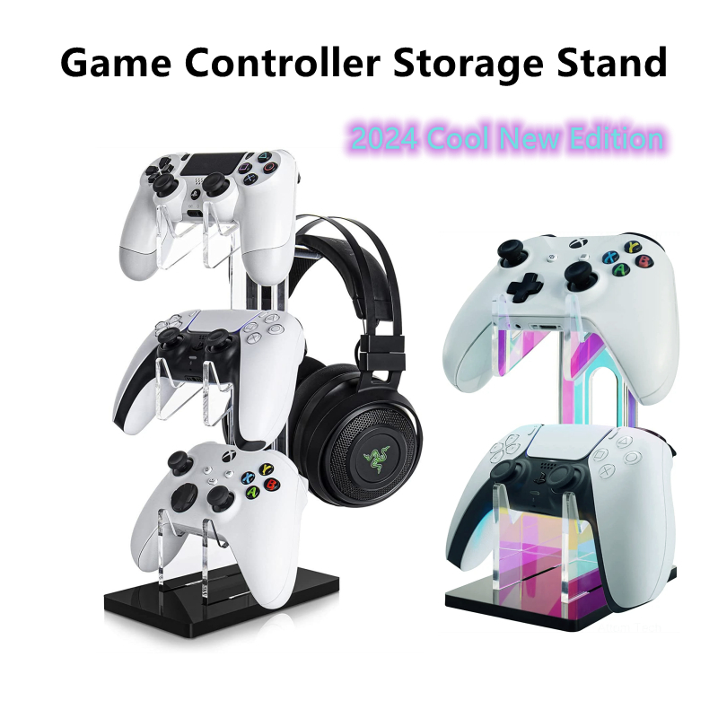 4·4 ตัวยึดอะคริลิคเหมาะสําหรับการจัดเก็บของเกมแพด ps5,ps5/PS4/Xbox/switch controller อุปกรณ์เสริมขายึดจัดเก็บสากล