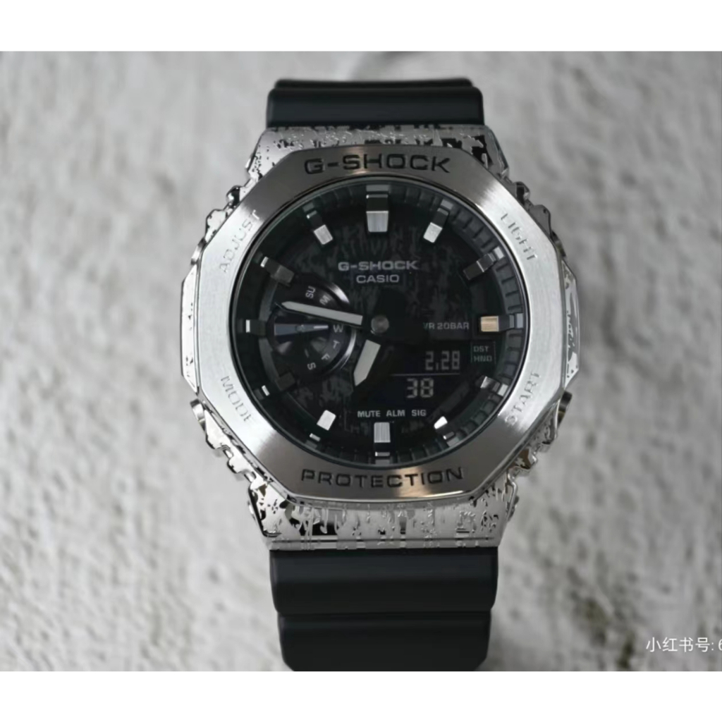 [ใหม่] Gm-2100 Casio แปดเหลี่ยม Farm Oak นาฬิกาสปอร์ตกันน้ําสําหรับผู้ชาย