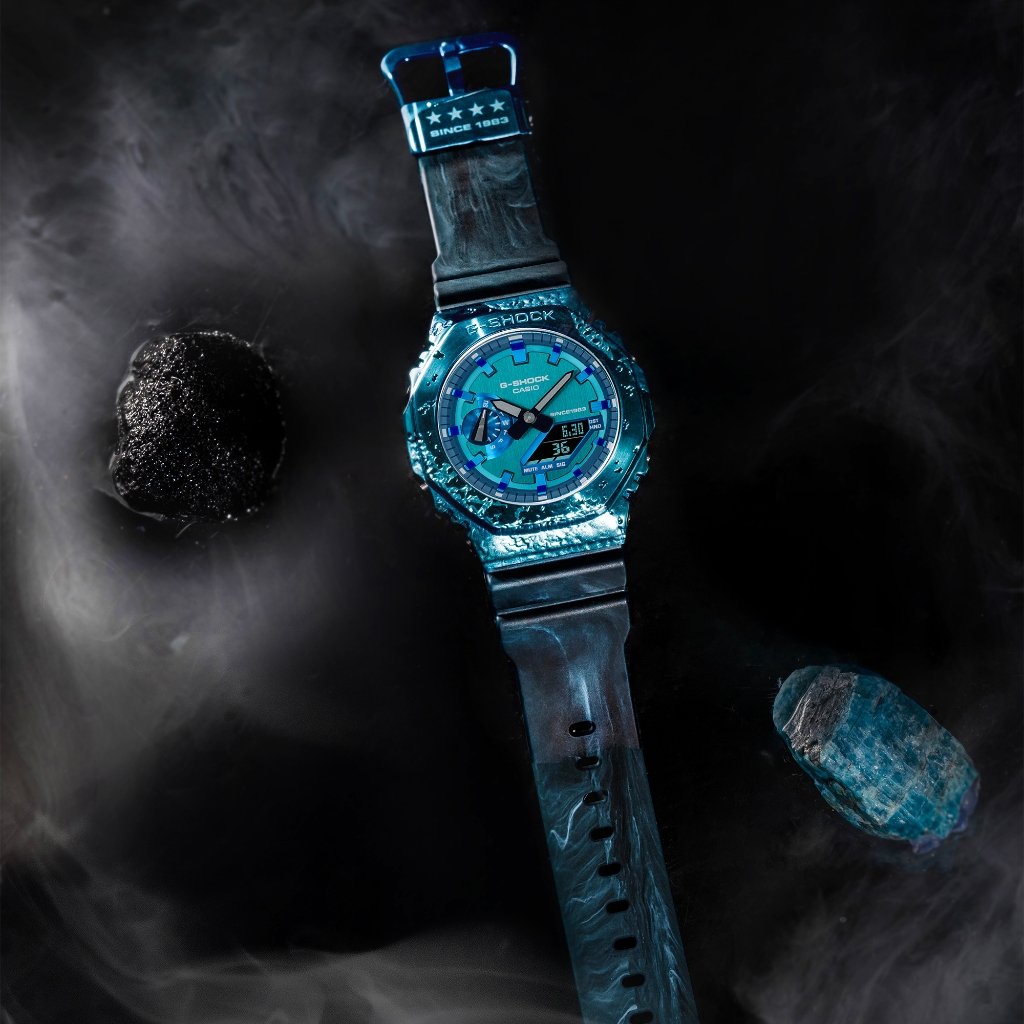 [ใหม่] Gm-2100 Casio แปดเหลี่ยม Farm Oak นาฬิกาสปอร์ตกันน้ําสําหรับผู้ชาย