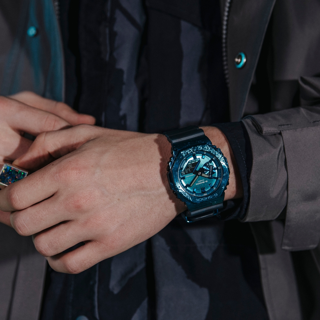 [ใหม่] Gm-2100 Casio แปดเหลี่ยม Farm Oak นาฬิกาสปอร์ตกันน้ําสําหรับผู้ชาย