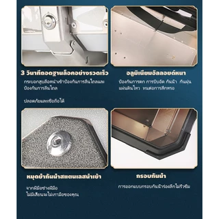 【อลูมิเนียม 100%】กล่องเก็บของด้านหลัง 65 ลิตร 55 ลิตร 45 ลิตร สําหรับรถจักรยานยนต์ อะไหล่รถจักรยานยนต์ กรอบเหล็ก และซับใน