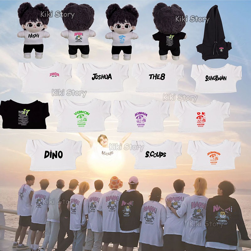 10CM 15CM 20CM เสื้อยืดมีฮู้ด ลายตุ๊กตา SEVENTEEN NANA TOUR THE8 JEONGHAN HOSHI MINGYU WONWOO SCOUPS Vernon ขนาด 10 ซม. 15 ซม. 20 ซม.