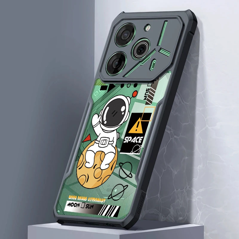 เคสโทรศัพท์มือถืออะคริลิคใส ลายนักบินอวกาศ สําหรับ Tecno Pova 6 5 4 Pro Neo 3 2