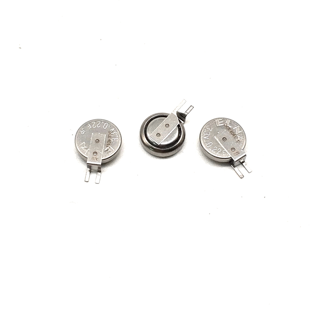 ตัวเก็บประจุ 3.3V 0.22F ELNA Ina DCK-3R3E224U-E 3.3 V0.22 F 1 ชิ้น