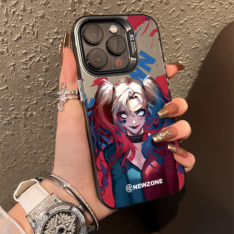 เคสซิลิโคน ลาย Harley Quinn กันตก สําหรับ iPhone Xs XR XsMax 7 8plus 11Pro 12 13ProMax 14ProMax