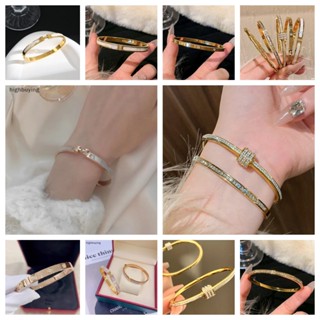 [การซื้อสูง] ไทเทเนียมเหล็กสไตล์เกาหลี ชม. สร้อยข้อมือตัวอัก…