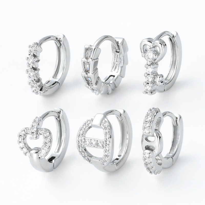 ต่างหูห่วง สเตนเลส 316L เรียบง่าย เครื่องประดับสําหรับผู้หญิง 1 ชิ้น