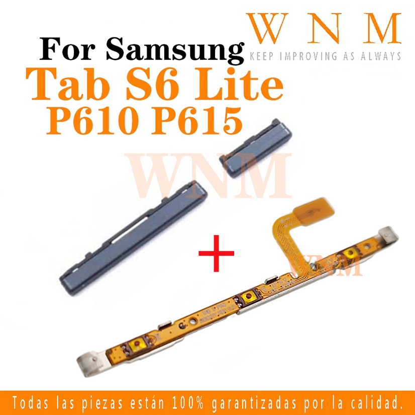 เปิดปุ่มปรับระดับเสียง Flex สําหรับ Samsung Galaxy Tab S6 Lite P610 P615 ปุ่มด้านข้างพลังงานปุ่มขึ้น