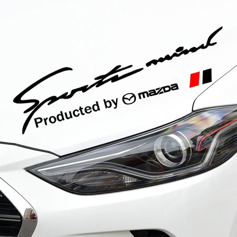 ไฟหน้าคิ้ว PVC กันน้ํา สําหรับ Mazda CX-3/CX-4/CX-5/CX-6/2/3/6/MX-3 สติกเกอร์ตกแต่ง Hollowed Out