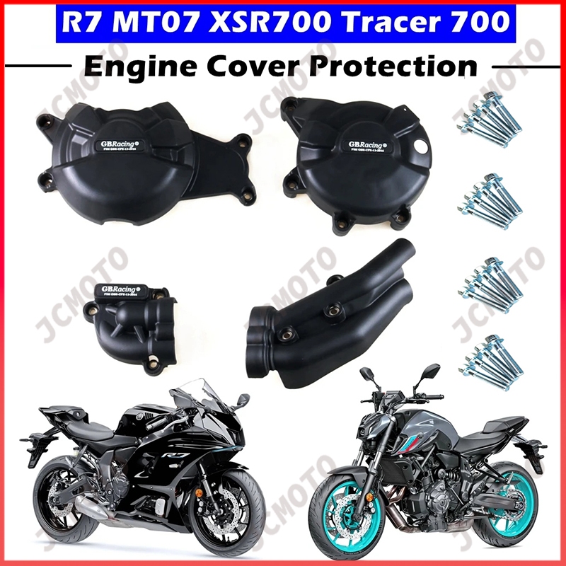 เคสป้องกันเครื่องยนต์รถจักรยานยนต์ สําหรับ YAMAHA MT-07 Tracer 700 700GT FZ07 SXR700 R7 GBRacing