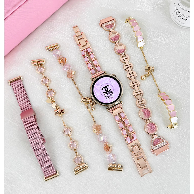 Kinds of Pink Color สายนาฬิกา 22mm 20mm 18mm สาย huawei watch gt4 Strap GT2 pro GT2E GT2 GT3 GT3 Pro Huawei GT4 Strap Amazfit Bip 5 สาย Amazfit Bip 3 pro Strap Amazfit bip u pro GTS3 Amazfit GTS 4 mini Galaxy Watch 5 สายนาฬิกา Galaxy Watch 6 สาย