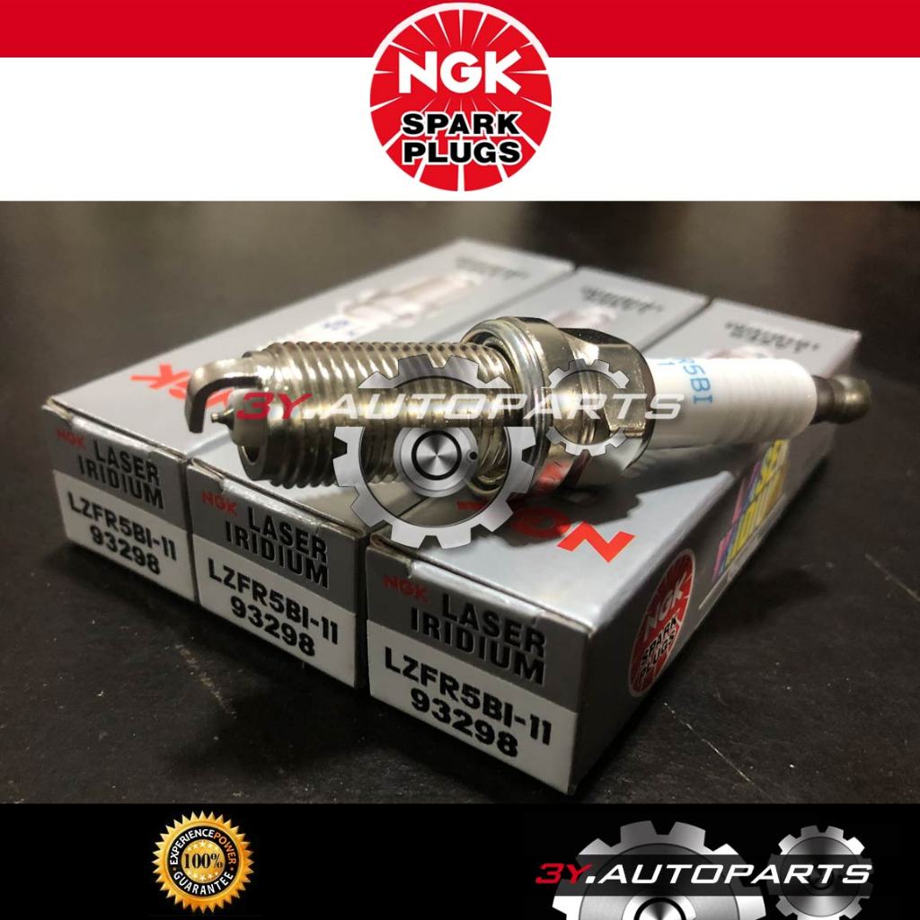 ใหม่ (LZFR5BI-11) NGK LASER IRIDIUM (3 ชิ้น) SPARK PLUG MITSUBISHI MIRAGE ATTRAGE / LZFR5BI11 93298