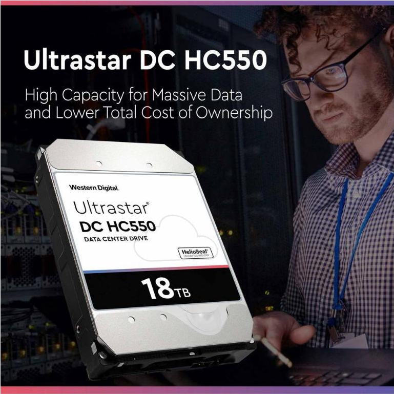 Wd Ultrastar 10TB 12TB 14TB 16TB 18TB 20TB 22TB Enterprise Hard Drive 7200 RPM 512e SATA 6 กิกะไบต์/วินาที 512MB แคชฮาร์ดไดรฟ์ภายใน