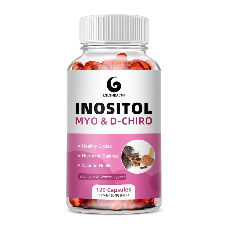 Lshealth Myo-Inositol & D-Chiro Inositol Blend Capsule ส่วนใหญ่สมดุลฮอร์โมนและสุขภาพฟังก์ชั่นรังไข่สนับสนุนสําหรับผู้หญิง