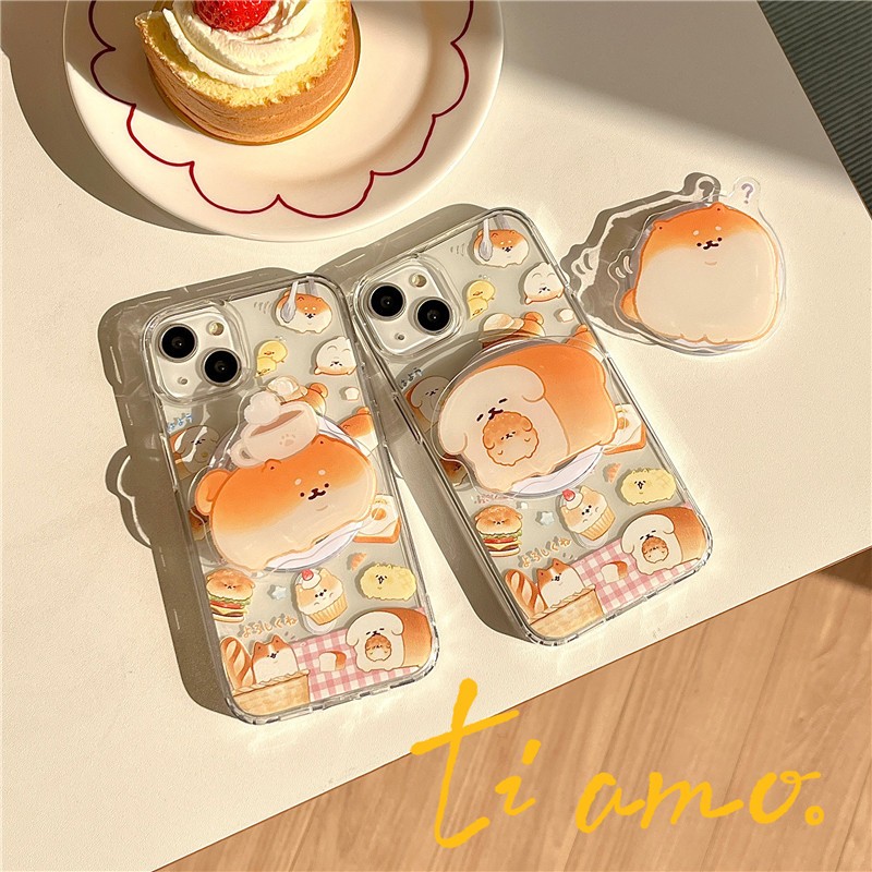 เคส iPhone 16 15 Pro max 14 Pro max magnetic Series ลาย Shiba iu cuisine วัสดุอะคริลิคใส เคสโทรศัพท์