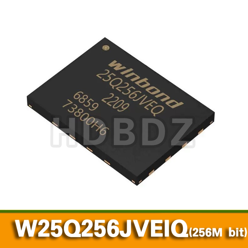 5pcs W25Q256JVEIQ W25Q256JVEQ WSON8 Flash แฟลชแฟลชชิป winbond IC MCU SMD RAM 256Mbit