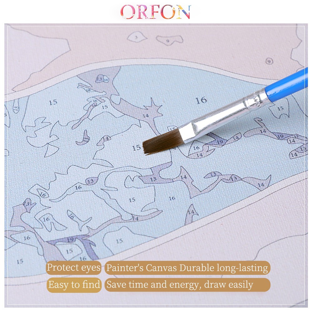 【ORFON】40×50cm ระบายสีตามตัวเลข /ภาพระบายสี/มิลค์กี้ทาวน์ซีรีส์/ระบายสีตามตัวเลข Diy / ของขวัญ / ศิลปะตกแต่งห้องนั่งเล่น / เกมคลายเครียดที่ไม่ซ้ำกันสำหรับผู้ใหญ่และเด็ก/กระตุ้นจินตนาการ - รูปที่ 4