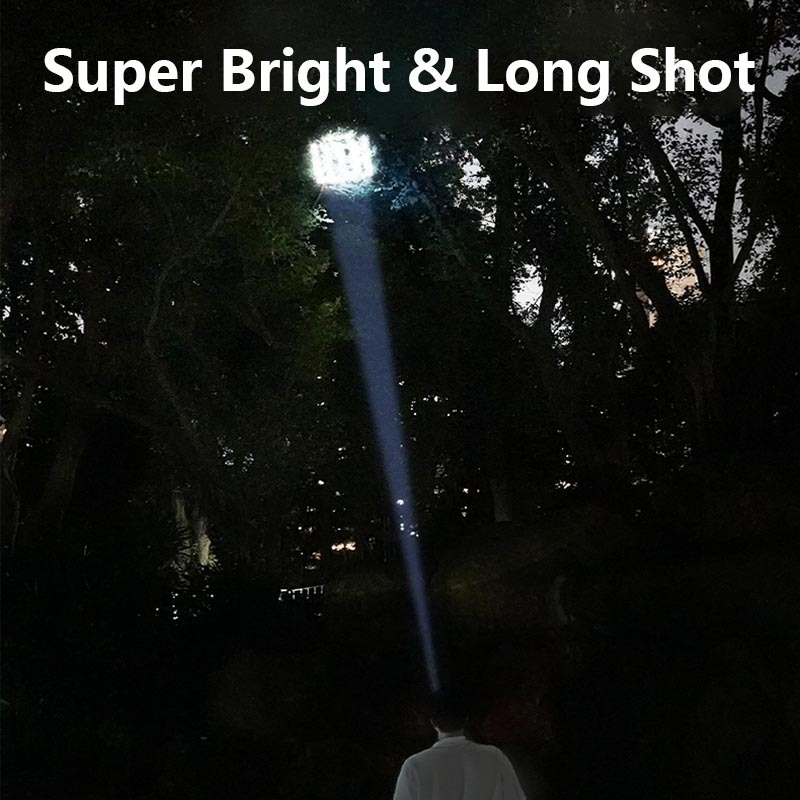 SmilingShark SD1003 ไฟฉาย LED XPE ไฟฉายแบบพกพา ซุปเปอร์ไบรท์ ซูมได้ 3 โหมดแสงจ้า USB ชาร์จใหม่ได้ กันน้ำสำหรับของขวัญในครัวเรือนตั้งแคมป์กลางแจ้ง — صورة 2