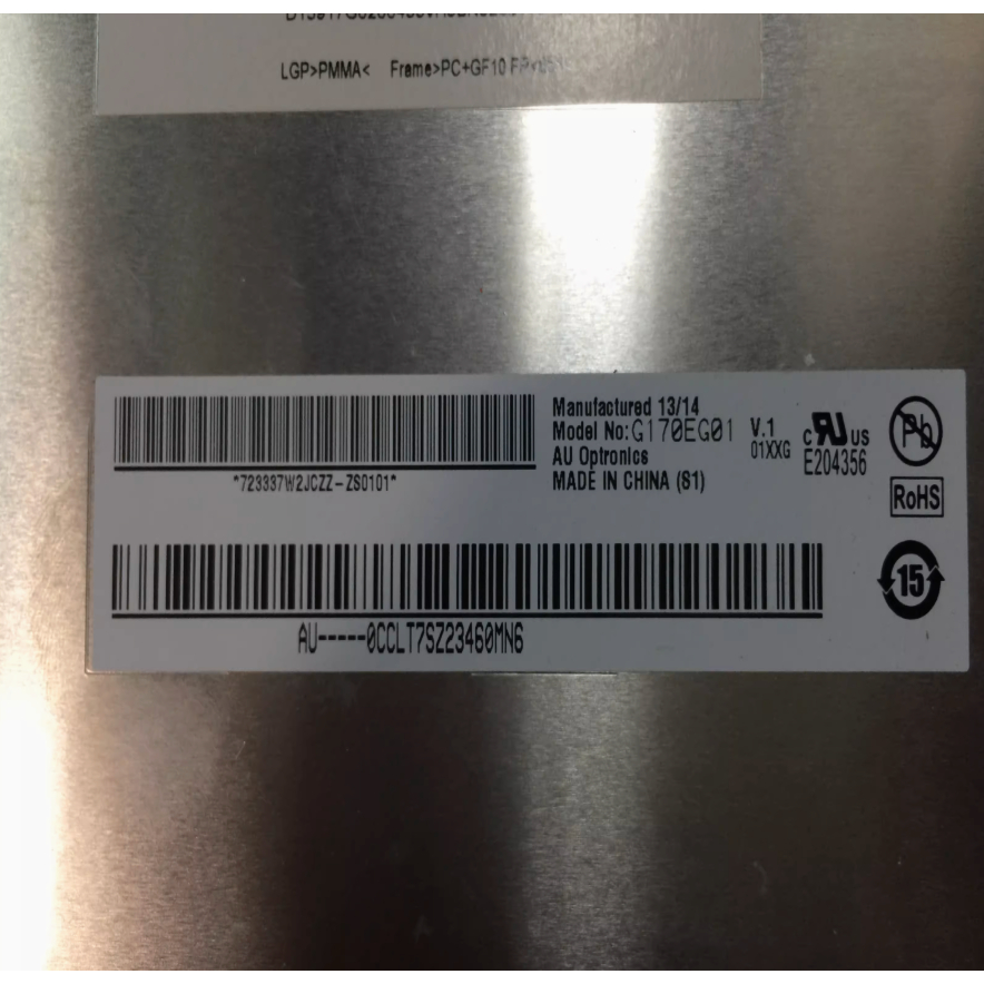 G170EG01-V1 G170EG01-V.1 จอแสดงผลอุตสาหกรรม