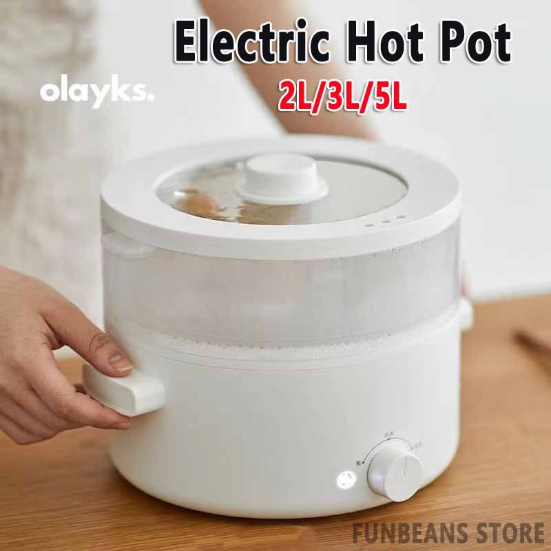 【Olayks】หม้อหุงข้าวไฟฟ้า ขนาดเล็ก 2 ลิตร 3 ลิตร 5 ลิตร อเนกประสงค์ สําหรับหอพักนักเรียน