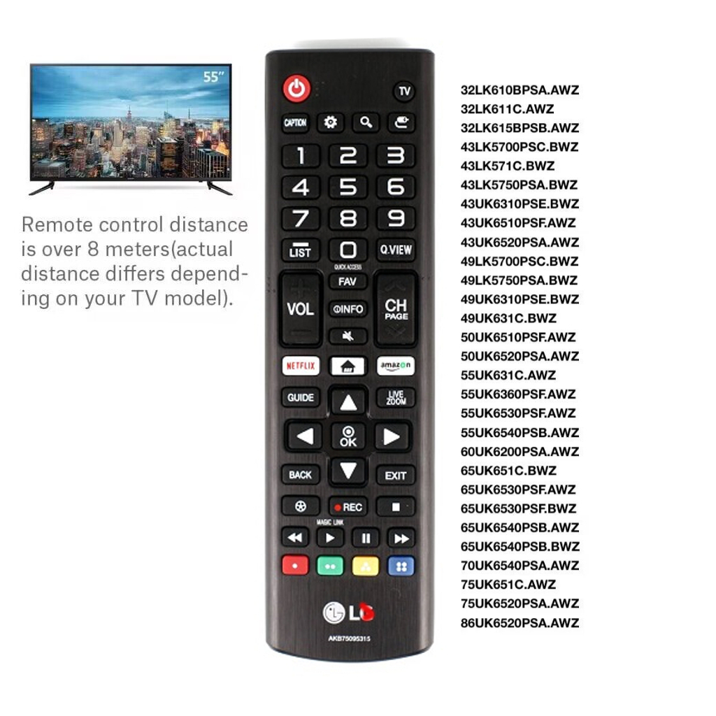 Remote รีโมททีวี FOR LG Smart TV  ของแท้ 100% AKB75095315 Akb75675304 Akb75055701 Akb75055702